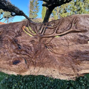 Holz Wanddeko (Hirsch)